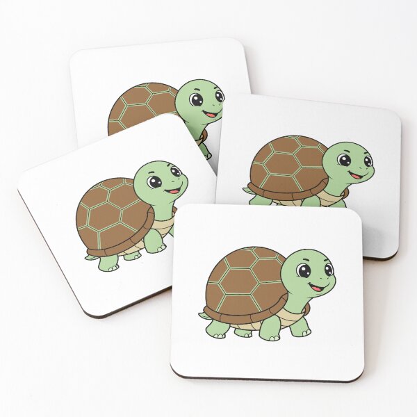 Item preview, Cute Cartoon Baby Turtle Smiling designed and sold by IN Tales.