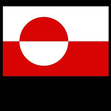 Artwork thumbnail, Greenland Flag by PatternGallery