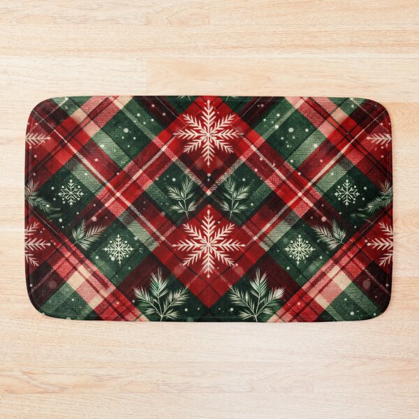 Item preview, Snowflake Tartan Plaid designed and sold by Kaleidoscope Print.