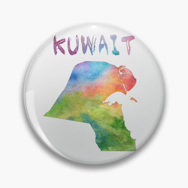 Item preview, Vibrant Watercolor Kuwait Map Art - Modern Silhouette designed and sold by mashmosh.
