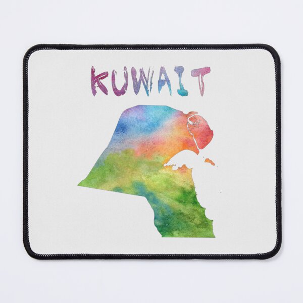 Item preview, Vibrant Watercolor Kuwait Map Art - Modern Silhouette designed and sold by mashmosh.