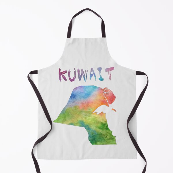 Item preview, Vibrant Watercolor Kuwait Map Art - Modern Silhouette designed and sold by mashmosh.