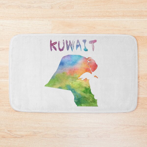 Item preview, Vibrant Watercolor Kuwait Map Art - Modern Silhouette designed and sold by mashmosh.