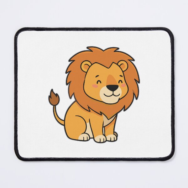 Item preview, Cute Cartoon Baby Lion Smiling designed and sold by IN Tales.