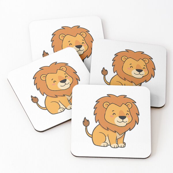 Item preview, Cute Cartoon Baby Lion Smiling designed and sold by IN Tales.