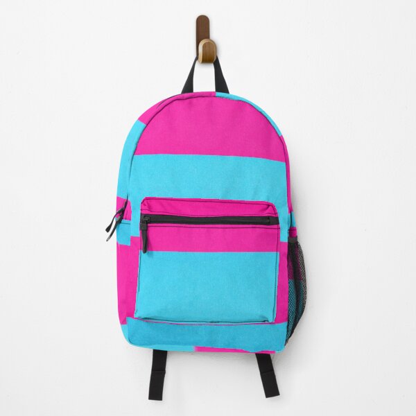 Item preview, Neon Pink and Cyan Horizontal Stripes Pattern – Bold Retro AI Generated Texture designed and sold by Cleora Visuals.