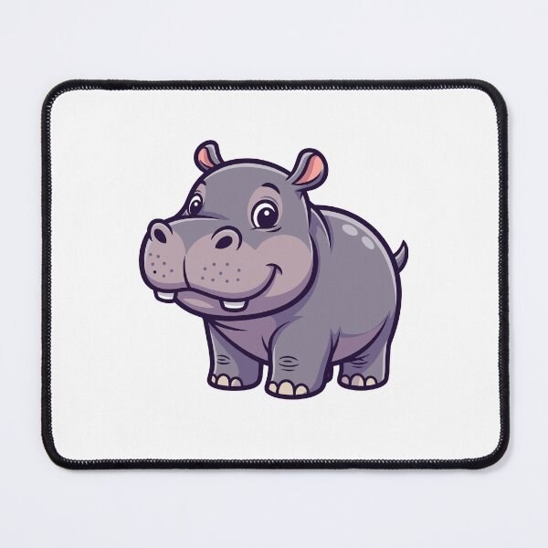 Item preview, Cute Cartoon Baby Hippo Smiling designed and sold by IN Tales.