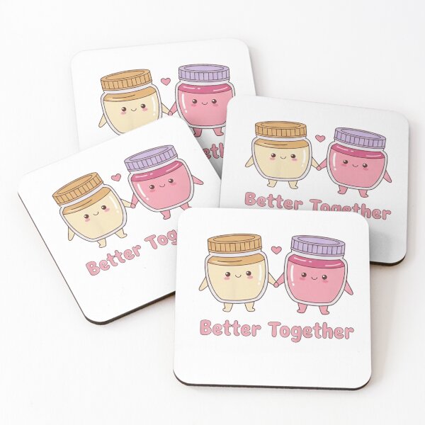 Item preview, Cute Peanut Butter and Jelly Couple Kawaii Valentine T-Shirt  PB&J Love Cartoon Matching Gift Tee designed and sold by ZyxDes.
