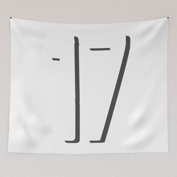 Item preview, Number 17 Bold Typography designed and sold by bkekmqmher66.