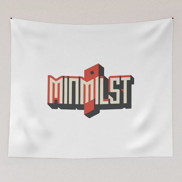 Item preview, Minimalist Brutalist Geometric Typography Art designed and sold by Jirada.