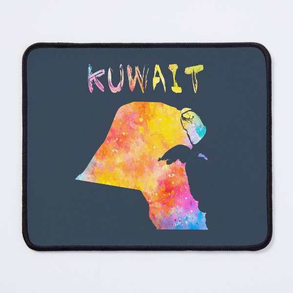 Item preview, Vibrant Kuwait Map Watercolor Art Silhouette designed and sold by mashmosh.