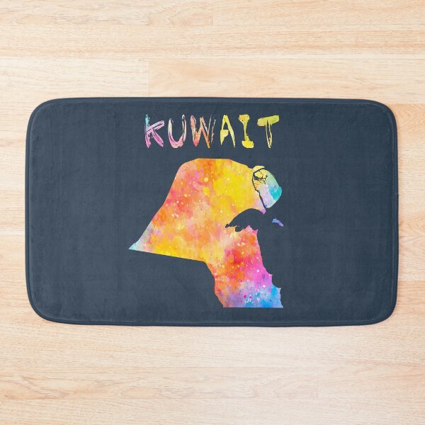 Item preview, Vibrant Kuwait Map Watercolor Art Silhouette designed and sold by mashmosh.