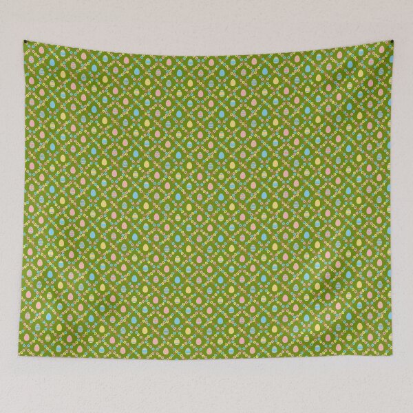 Item preview, Cute Spring Easter Pattern with Eggs and Flowers designed and sold by Artchyzh.