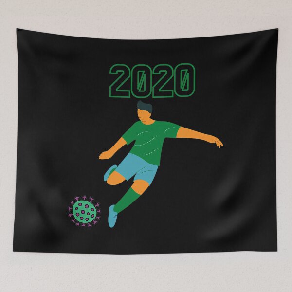 Item preview, A Soccer Player Kicks Corona-Virus  Away designed and sold by ashi21.