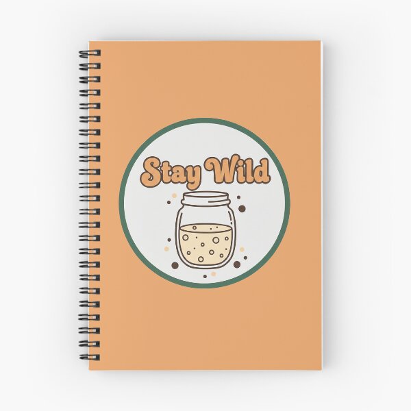 Artikelvorschau, Stay Wild Sauerteigstarter im Retro-70er-Jahre-Design entworfen und verkauft von AIEngine.