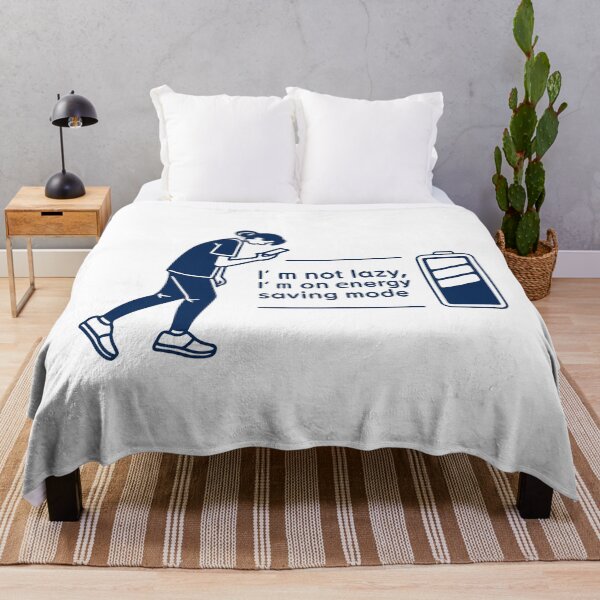 Item preview, Energy Saving Mode Low Battery Humor Design designed and sold by Jirada.