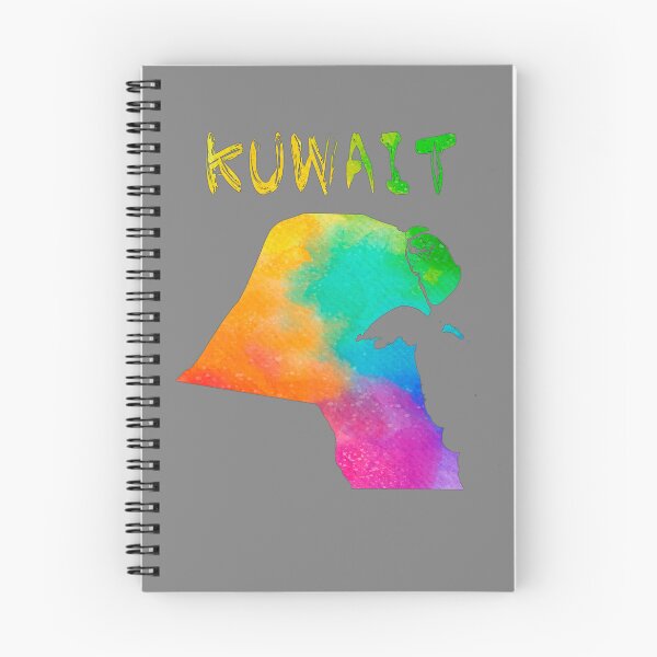 Item preview, Kuwait Watercolor Map Art,: Vibrant Rainbow Silhouette designed and sold by mashmosh.
