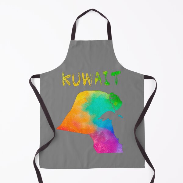 Item preview, Kuwait Watercolor Map Art,: Vibrant Rainbow Silhouette designed and sold by mashmosh.