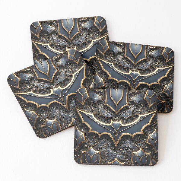 Item preview, Gothic Gold Filigree designed and sold by Kaleidoscope Print.