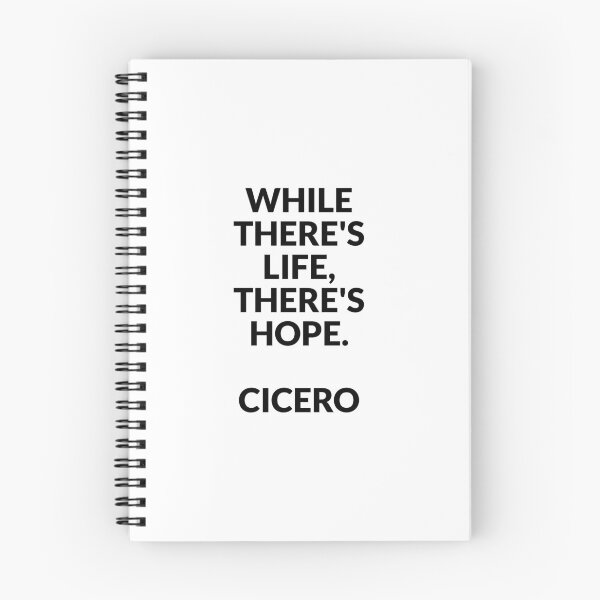 Item preview, While there's life, there's hope - Cicero Quotes designed and sold by Inspirationmotivation.