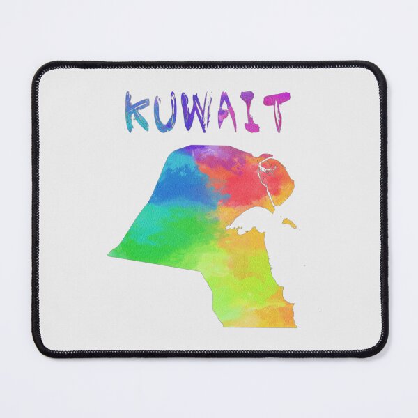 Item preview, Kuwait Map Watercolor Artistic Colorful Silhouette designed and sold by mashmosh.