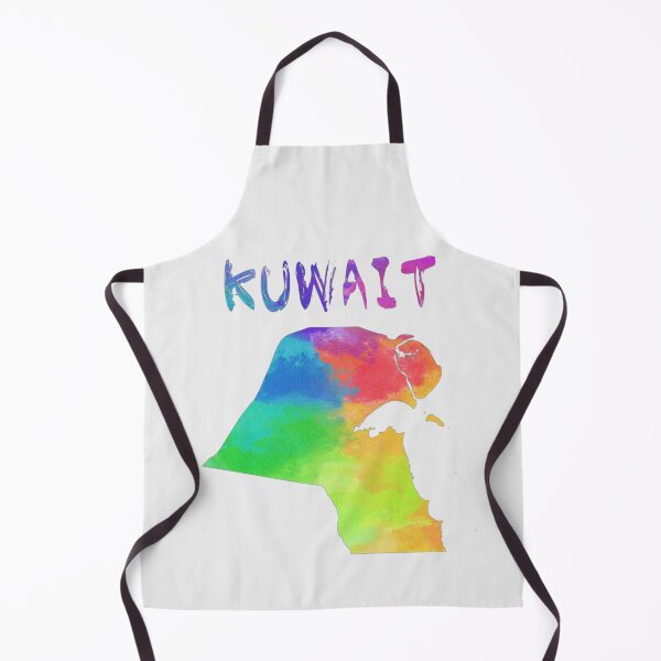Item preview, Kuwait Map Watercolor Artistic Colorful Silhouette designed and sold by mashmosh.