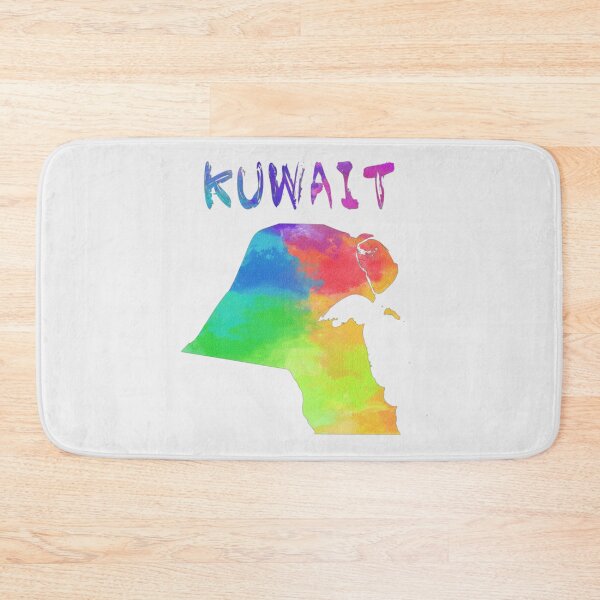 Item preview, Kuwait Map Watercolor Artistic Colorful Silhouette designed and sold by mashmosh.