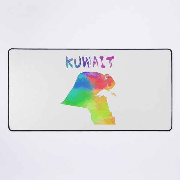Item preview, Kuwait Map Watercolor Artistic Colorful Silhouette designed and sold by mashmosh.