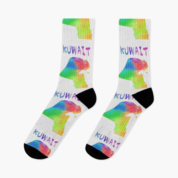 Item preview, Kuwait Map Watercolor Artistic Colorful Silhouette designed and sold by mashmosh.