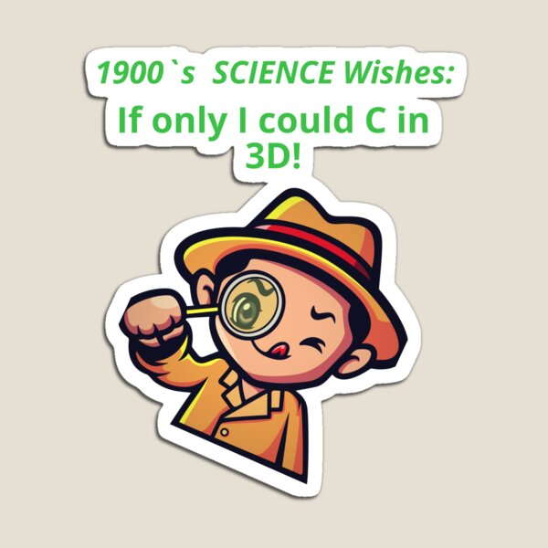 Item preview, Science Humor, C in 3D designed and sold by PiperParrot.