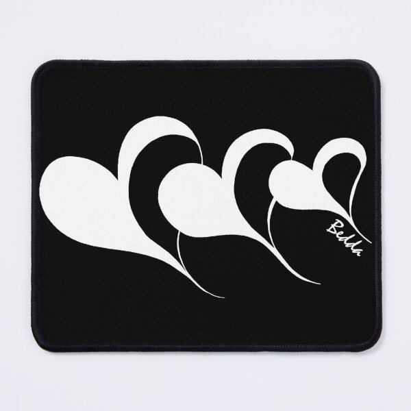 Item preview, Love Heart Collection 10 - White on Black designed and sold by EthaArch.