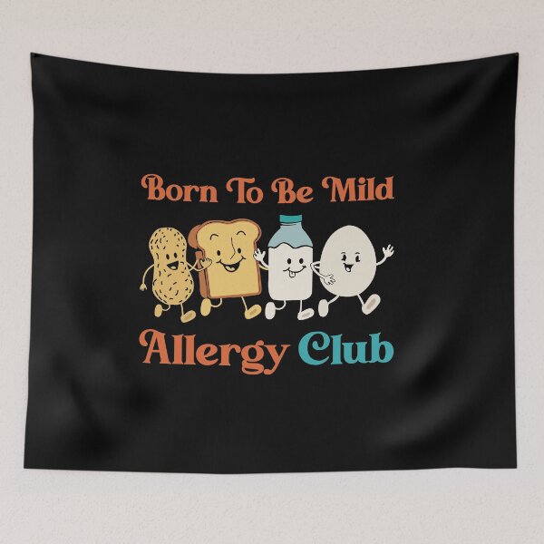 Item preview, Funny Allergy Club Born Mild Weak Food Allergic Joke designed and sold by farhanhafeez.