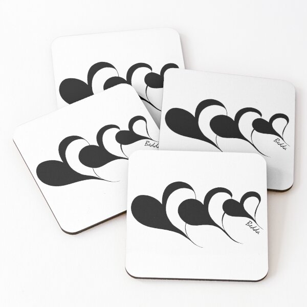 Item preview, Love Heart Collection 10 - Black on White designed and sold by EthaArch.