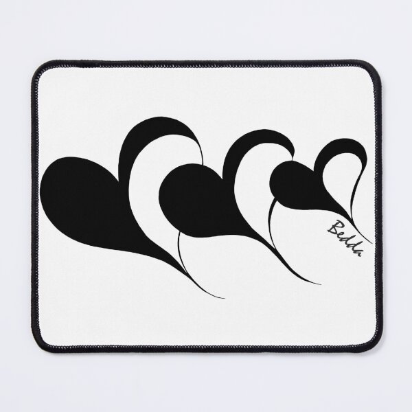 Item preview, Love Heart Collection 10 - Black on White designed and sold by EthaArch.