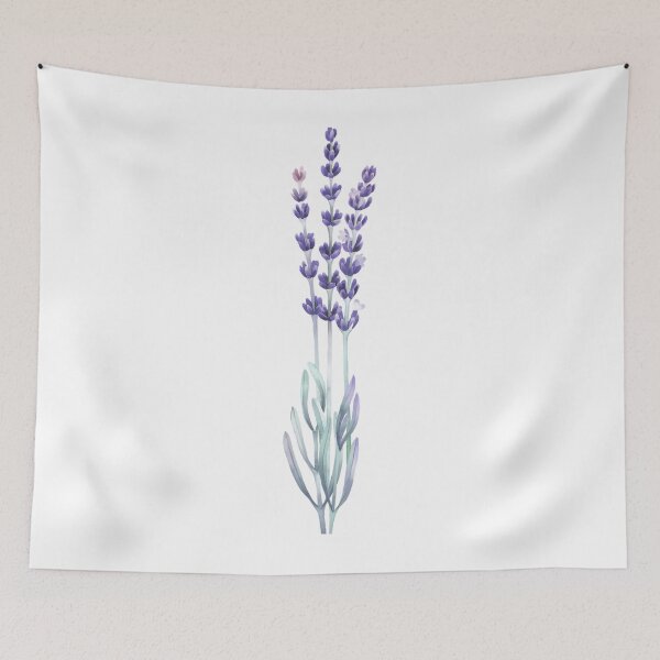 Item preview, Watercolor Lavender Botanical Sprig designed and sold by bkekmqmher66.