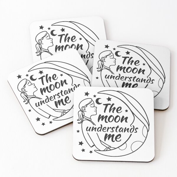 Item preview, The Moon Understands Me Dreamy Celestial Art designed and sold by Jirada.