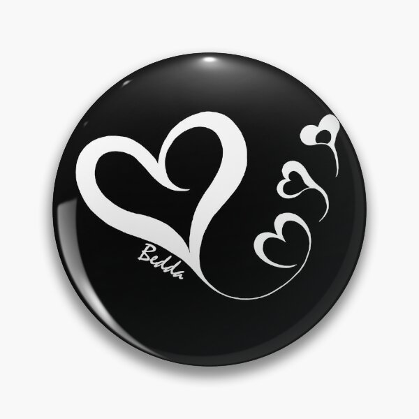 Item preview, Love Heart Collection 9 - White on Black designed and sold by EthaArch.