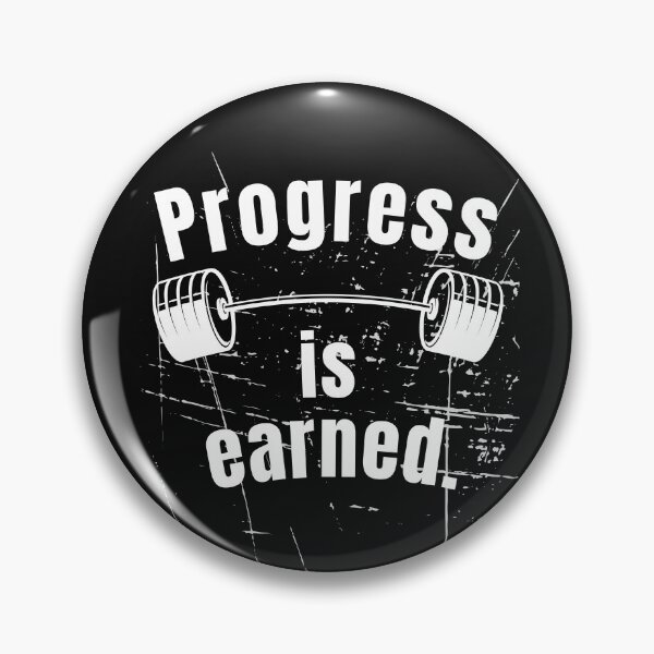 Item preview, Progress is earned. Gym Fitness Motivation Quote designed and sold by TeeArtWorld.