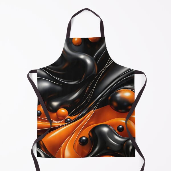 Item preview, Molten Onyx & Tangerine Flow designed and sold by Kaleidoscope Print.