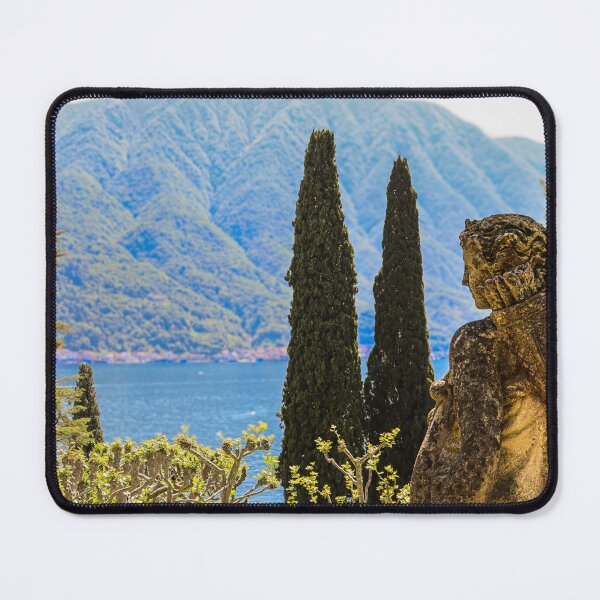 Item preview, Statue in a Mediterranean Garden by the Lake ( Lake Como Italy) Photography designed and sold by inallusha.