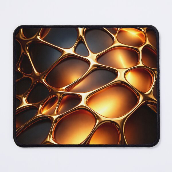 Item preview, Amber Glow Gold Lattice designed and sold by Kaleidoscope Print.