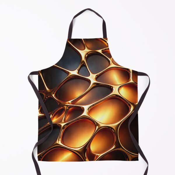 Item preview, Amber Glow Gold Lattice designed and sold by Kaleidoscope Print.