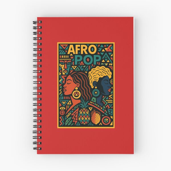 Item preview, Afro Pop - Geometric Art with Female Profiles and African Patterns designed and sold by ARTGENERATESART.