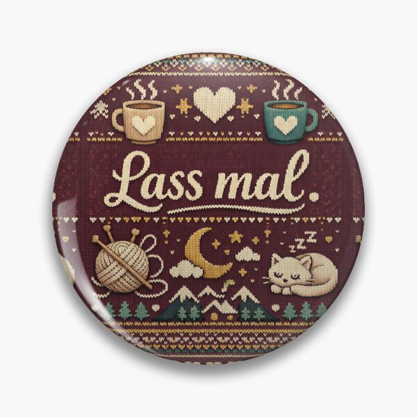 Artikelvorschau, Lass mal Spruch – Gemütliches Katzen Kaffee Strick Design entworfen und verkauft von Mauswohn.