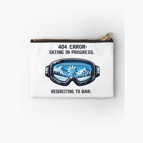 Item preview, 404 Error Skiing in Progress Apres Ski Tech Humor designed and sold by avinigav.
