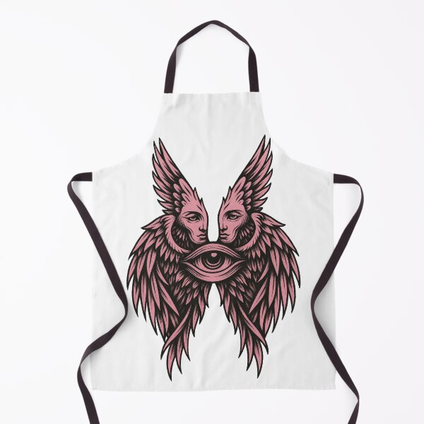 Item preview, Biblically Accurate Angel – Occult Tattoo Style Religious Art designed and sold by The Sweet Bee.