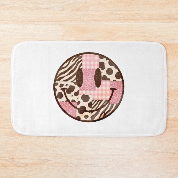 Item preview, Pink Patchwork Smiley Face designed and sold by Eliasmcclain.