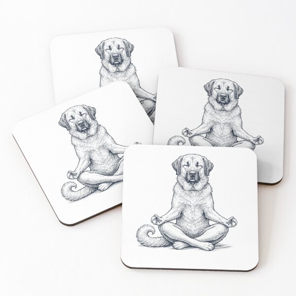 Item preview, Vintage Anatolian Shepherd Dog Yoga Lotus Meditation Lover designed and sold by DoodleTortle.