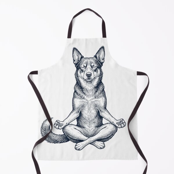 Item preview, Vintage Australian Kelpie Yoga Lotus Meditation Dog Lover designed and sold by DoodleTortle.