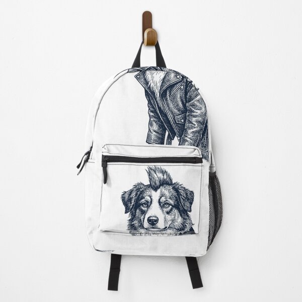 Item preview, Vintage Australian Shepherd Punk Mowhawk Dog Mom Dad designed and sold by DoodleTortle.